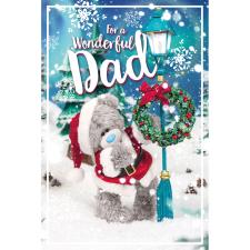 3D Holographic Wonderful Dad Me to You Bear Christmas Card Image Preview